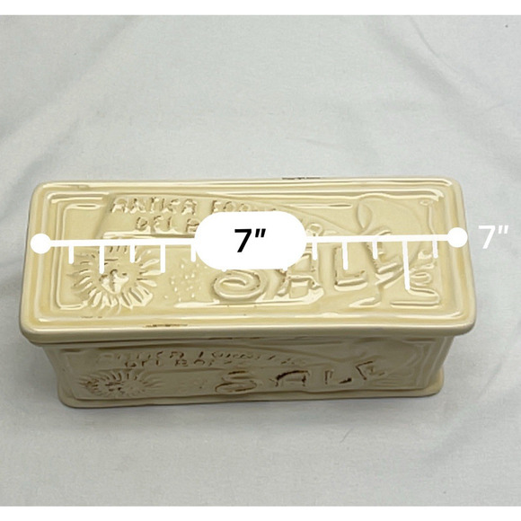 Sur La Table Ceramic Salt Box Spices Box Made in Italy The Art & Soul Of Cooking - Picture 8 of 11